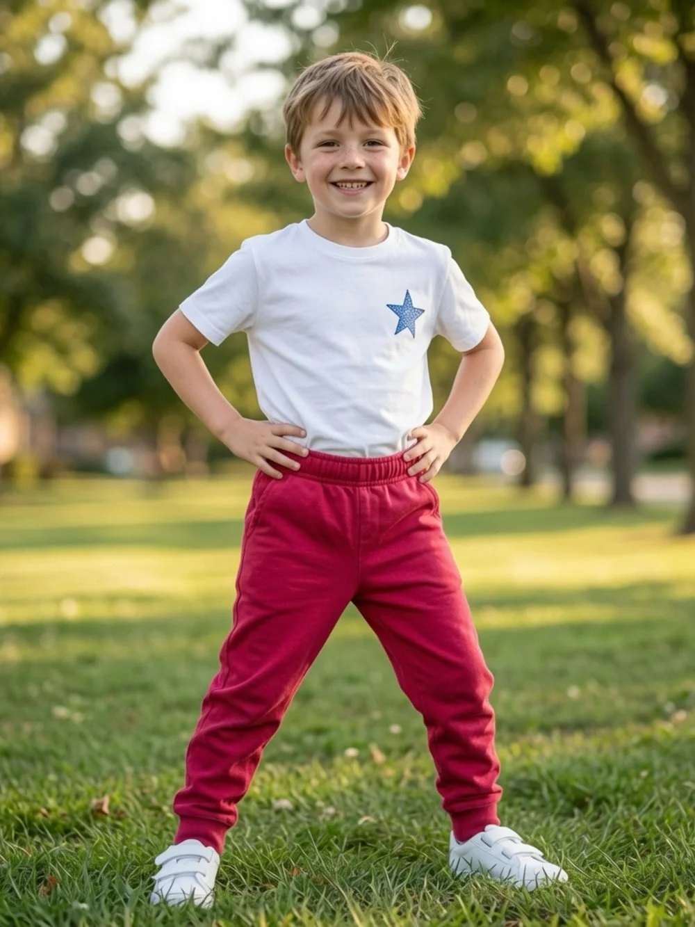 Carter's Burgundy Kids Joggers with Elastic Waist